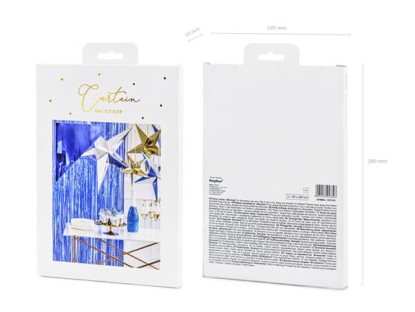 party: backdrop tenda blu