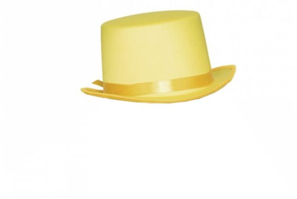 cappello a cilindro giallo