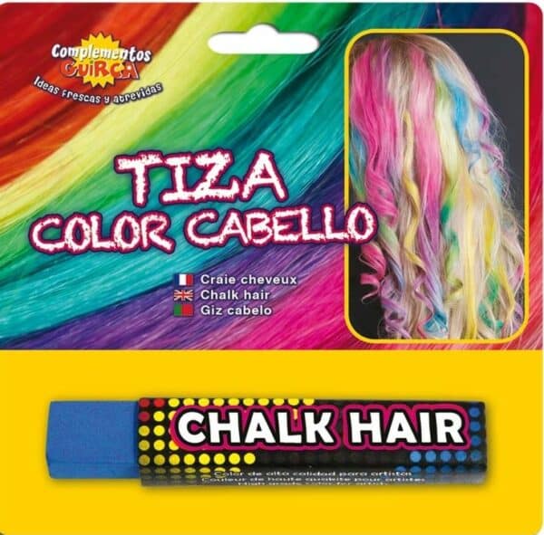 gesso per capelli azzurro