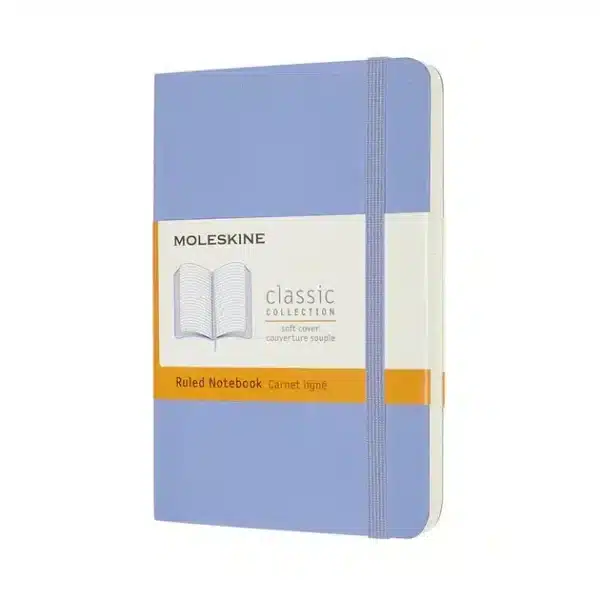 MOLESKINE: Taccuino Classic Piccolo Copertina Morbida , BLU ORTENSIA P. RIGHE