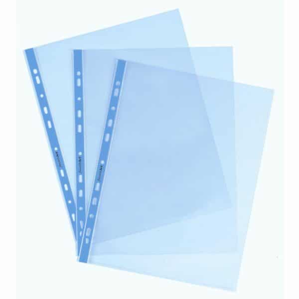 CARTELLE TRASP.CM22X30 AZZURRO CF.25