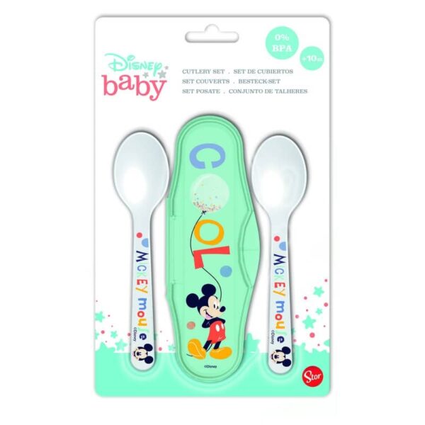 DISNEY BABY: SET POSATE VERDE