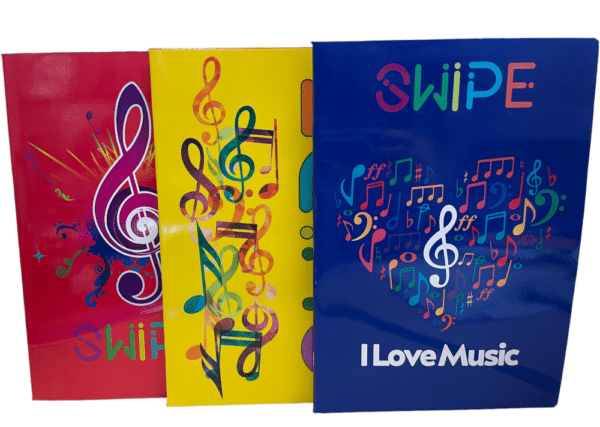 Swipe: Confezione 10 pz quaderni musica pentagrammati