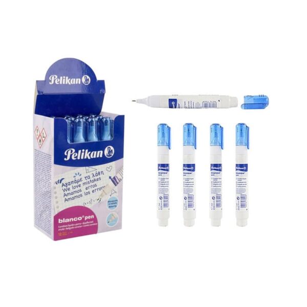 PELIKAN: CONFEZIONE 12 PEZZI CORRETTORE LIQUIDO A PENNA 7 ML