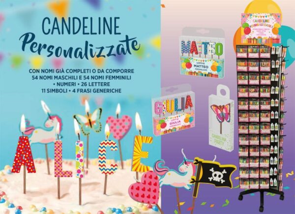 CANDELINE NOME SILVIA MULTICOLOR