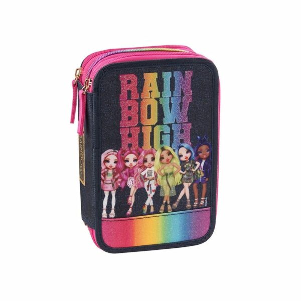 RAINBOW HIGH BLU: ASTUCCIO CORREDO 3 ZIP CON PENNA FRIXION