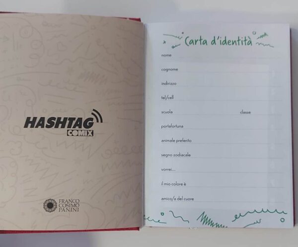 COMIX: DIARIO 12 MESI STD HASHTAG BLUE - immagine 2