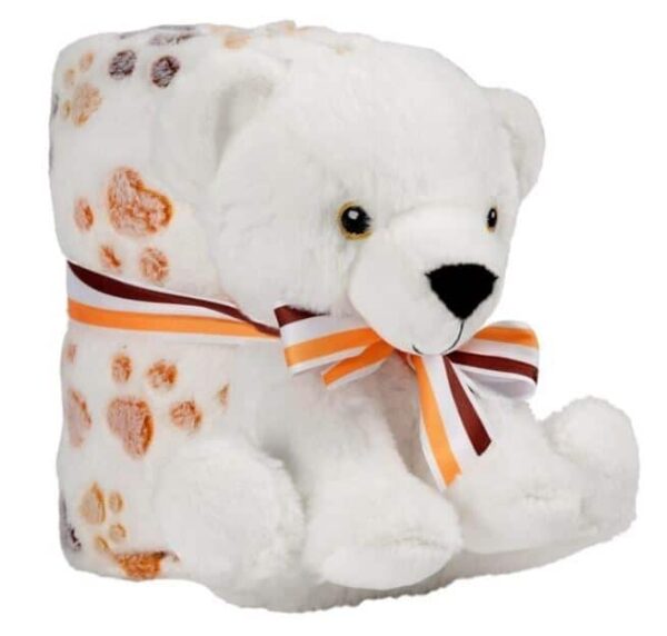 PERLETTI: COPERTINA + PELUCHE ORSO BIANCO