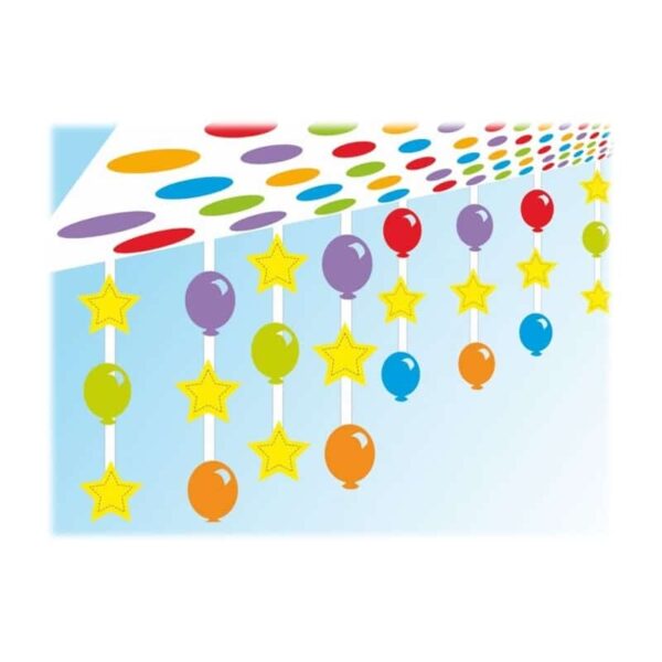 Decorazione da soffitto palloncini Cm. 180x30