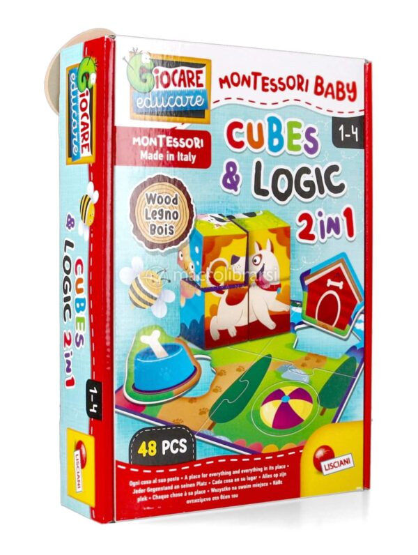 LISCIANI: MONTESSORI BABY_ CUBES & LOGIC 2 in 1 (96879)