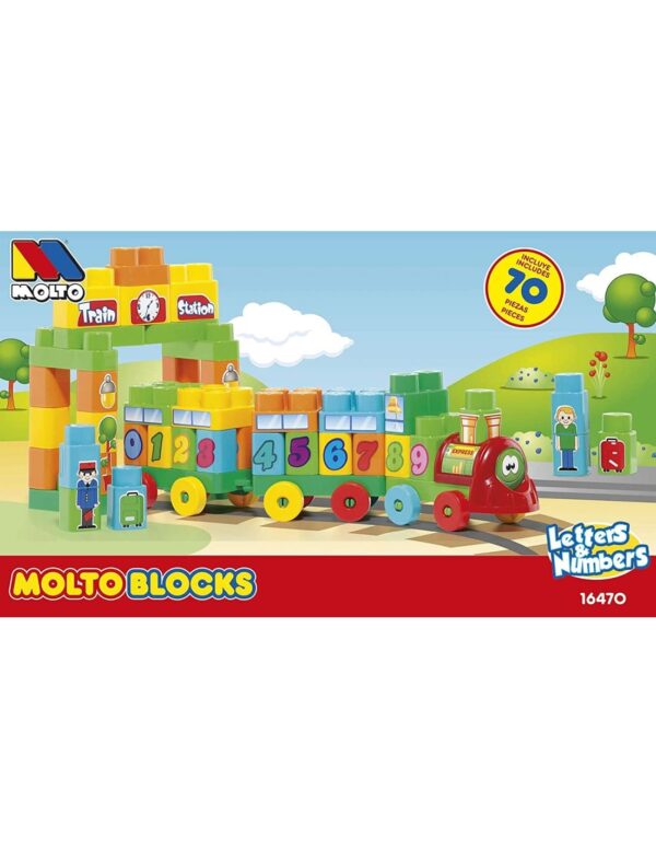 MOLTO: MOLTO BLOCKS TRAIN 2 RAILCARS - TRENO ATTIVITA' (16470)