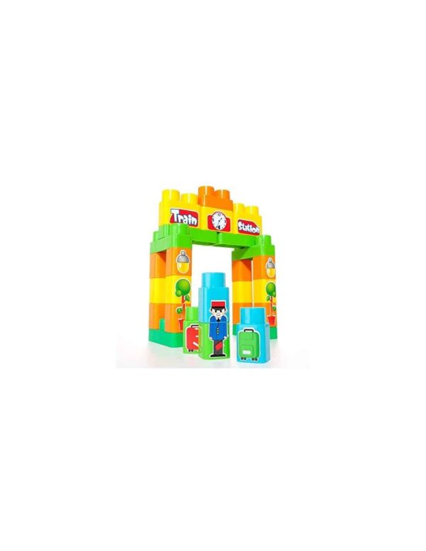 MOLTO: MOLTO BLOCKS TRAIN 2 RAILCARS - TRENO ATTIVITA' (16470) - immagine 3
