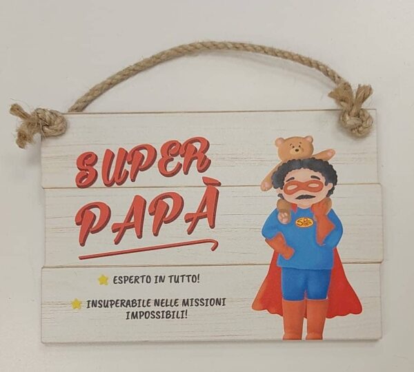 TARGA DA APPENDERE SUPERPAPA' (JW4010-28)