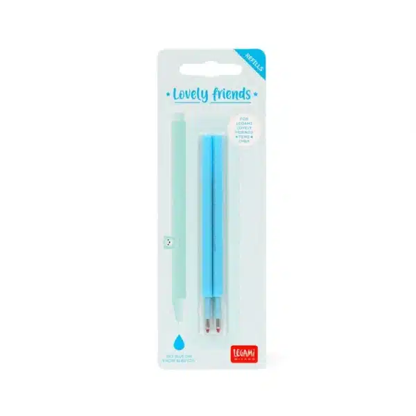 LEGAMI: Set di 2 Refill per Penna Gel - Lovely Friends - CELESTE CIELO - immagine 2