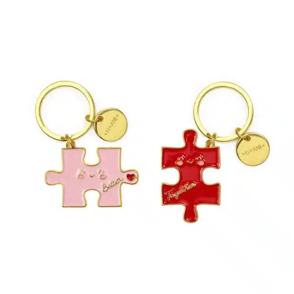 Portachiavi in Metallo Smaltato - What a Key Ring! - PUZZLE