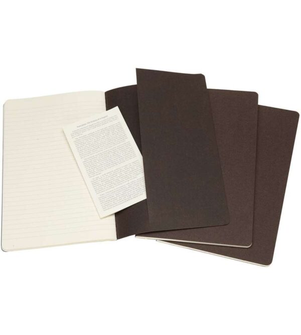 MOLESKINE: TRIS DI QUADERNI LG PG.RIGHE MARRONE CAFFE' - immagine 3