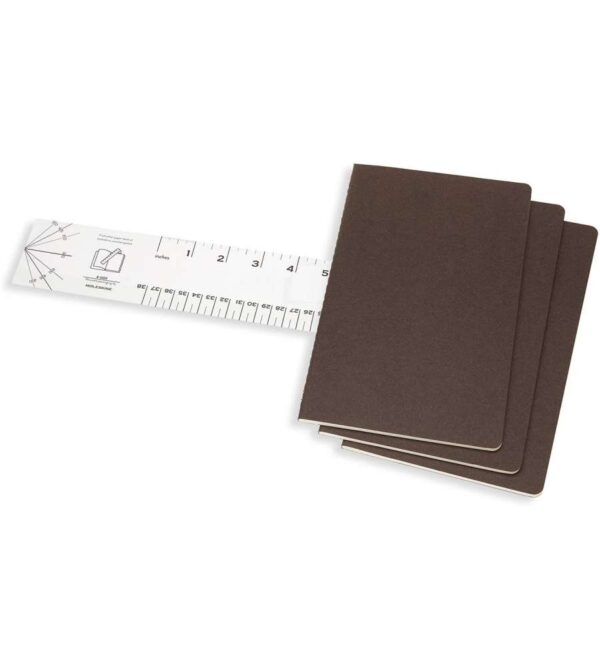 MOLESKINE: TRIS DI QUADERNI LG PG.RIGHE MARRONE CAFFE' - immagine 2