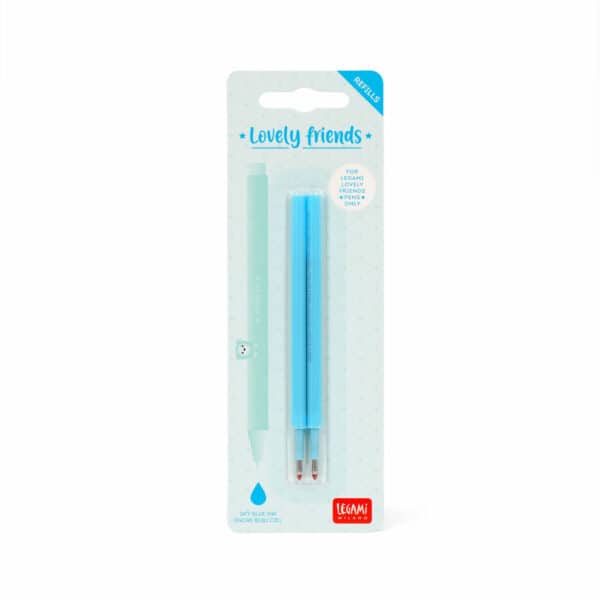 LEGAMI: Set di 2 Refill per Penna Gel - Lovely Friends - CELESTE CIELO