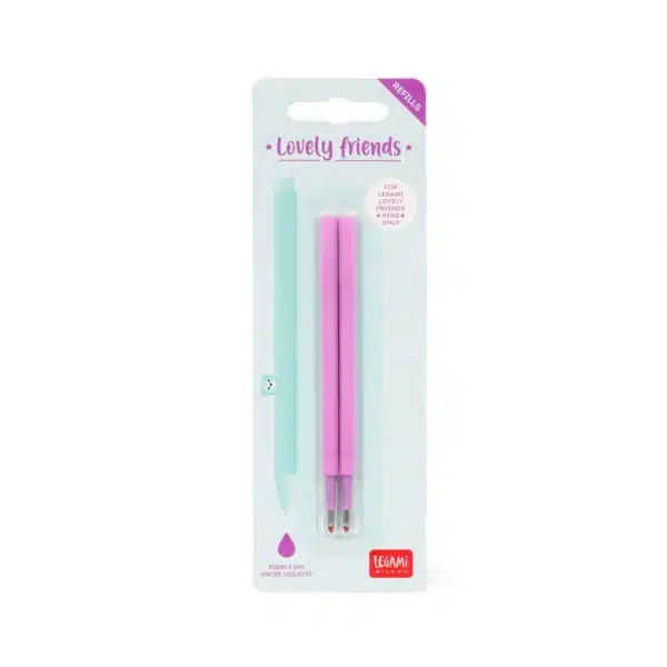 LEGAMI: Set di 2 Refill per Penna Gel - Lovely Friends - VIOLA