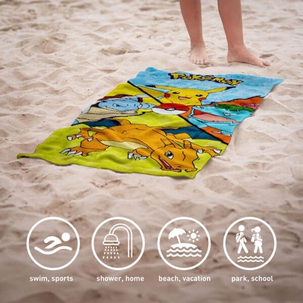 POKEMON: TELO MARE COTONE 70 X 140 cm - immagine 2