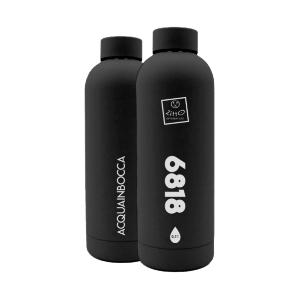 ZITTO: Acquainbocca Thermo Bottle 6818 Nero