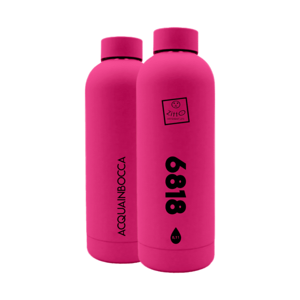 ZITTO: Acquainbocca Thermo Bottle 6818 Rosa