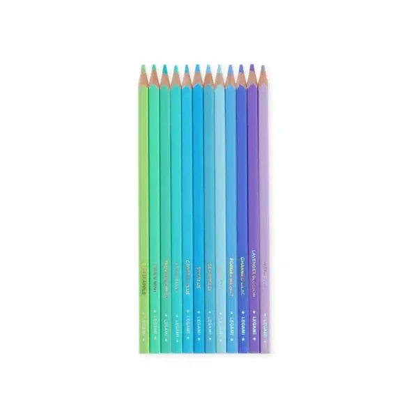 LEGAMI: SET OF 12 COLOURING PENCILS - LIVE COLOURFULLY - OCEAN PALETTE (VEV0002)
