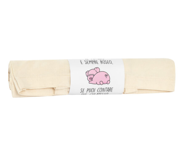 PANINI: SHOPPER CANVAS ANIMALI - MAIALINO - immagine 2