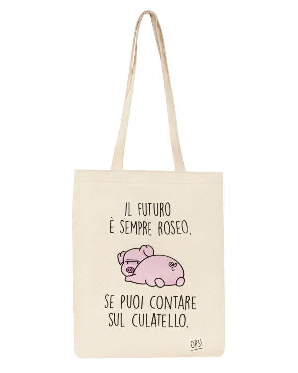 PANINI: SHOPPER CANVAS ANIMALI - MAIALINO