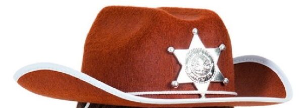 CAPPELLO SCERIFFO MARRONE BAMBINO