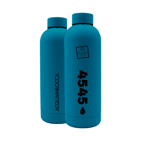 ZITTO: Acquainbocca Thermo Bottle 4545 Petrolio