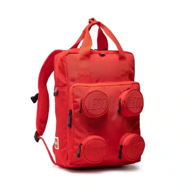 LEGO: BORSA ZAINO BRICK 2X2 ROSSO