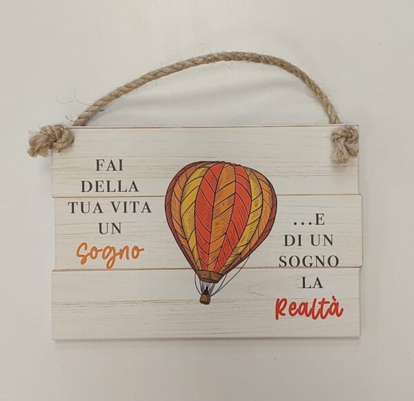 TARGA DA APPENDERE SOGNO E REALTA' (JW4010-46)
