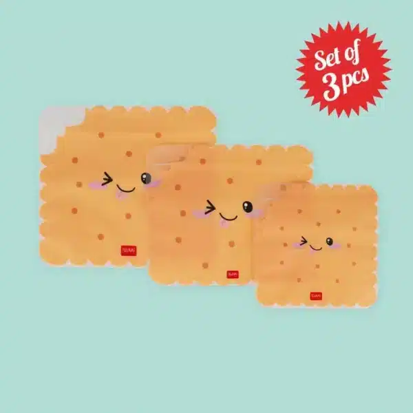 Set di 3 Buste per Alimenti Biscotti - Snack Bags - immagine 2