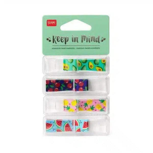 LEGAMI: ADHESIVE PAGEMARKERS - KEEP IN MIND - FRUITS - segnapagina frutta