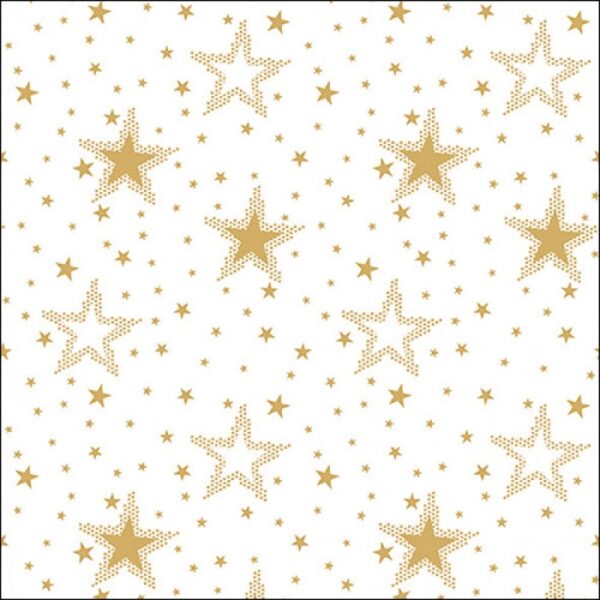 Ambiente: Tovaglioni Night sky gold/bianco 33x33 cm (33316735)