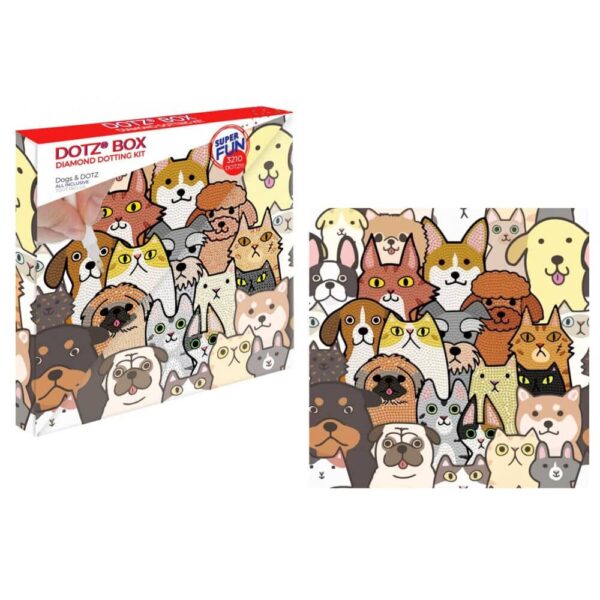 DIAMOND DOTZ BOX CANI 28X28 CM
