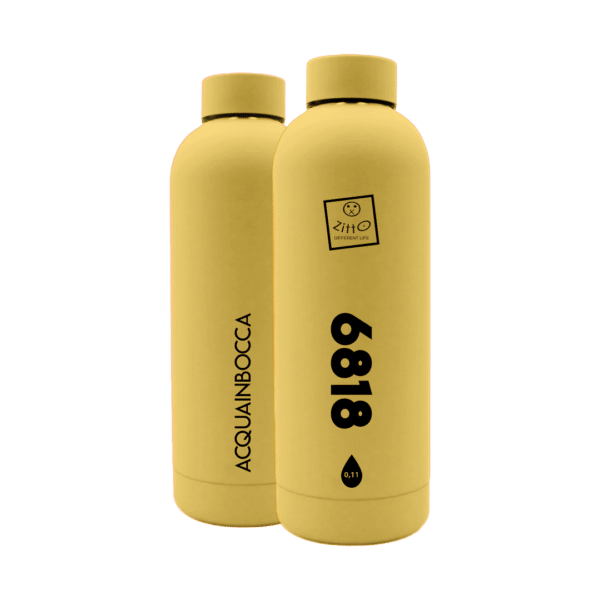 ZITTO: Acquainbocca Thermo Bottle 4545 Giallo