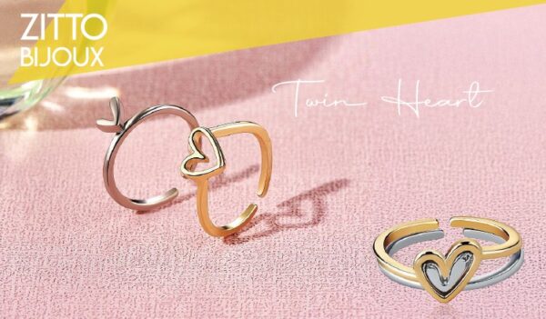 ZITTO BIJOUX: ANELLI TWIN HEART
