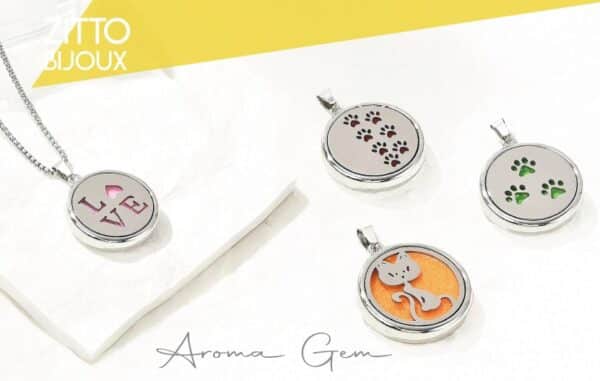 ZITTO BIJOUX: GIROCOLLO CON PENDENTE AROMA GEM
