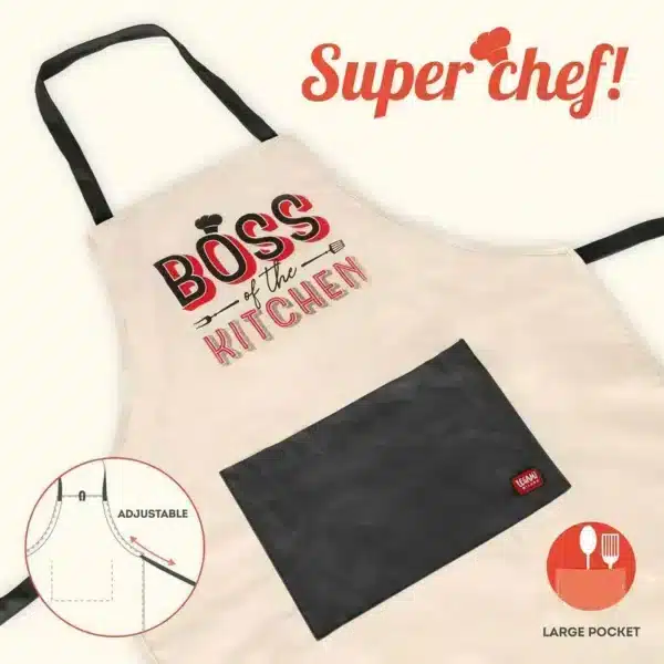 LEGAMI: Grembiule da Cucina - Super Chef - BOSS of the kitchen (APR0001) - immagine 2