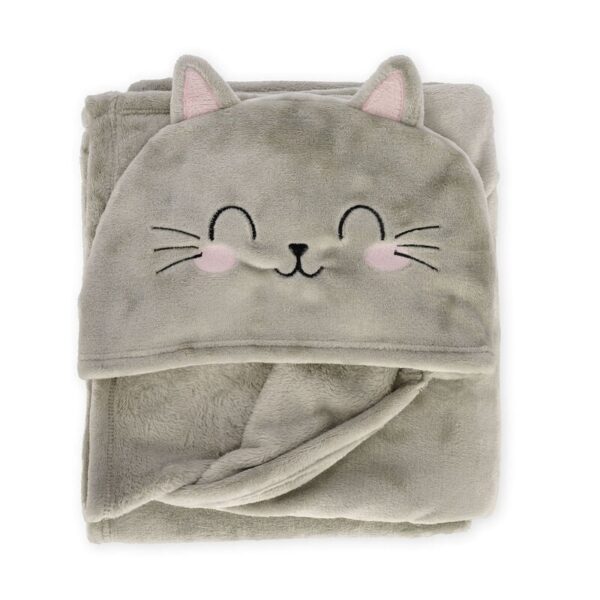 LEGAMI: Coperta con Cappuccio - Cosy Hugs - GATTO (CBL0003) - immagine 3