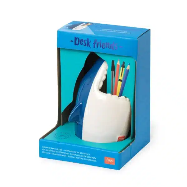 LEGAMI: Portapenne in Ceramica - Desk Friends - SQUALO - immagine 2