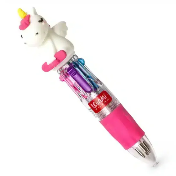 LEGAMI: Mini Penna a Sfera 4 Colori - unicorno