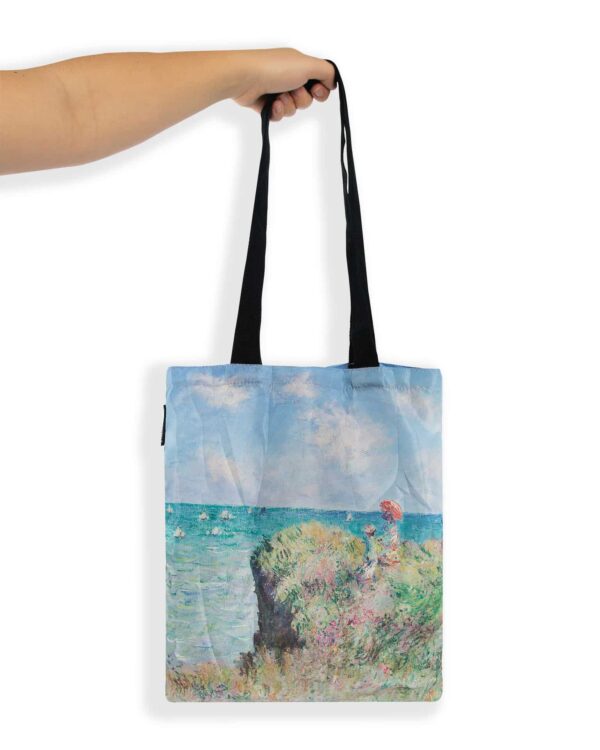 HALTADEFINIZIONE: SHOPPER PIEGHEVOLE - Passeggiata sulla scogliera MONET - immagine 2
