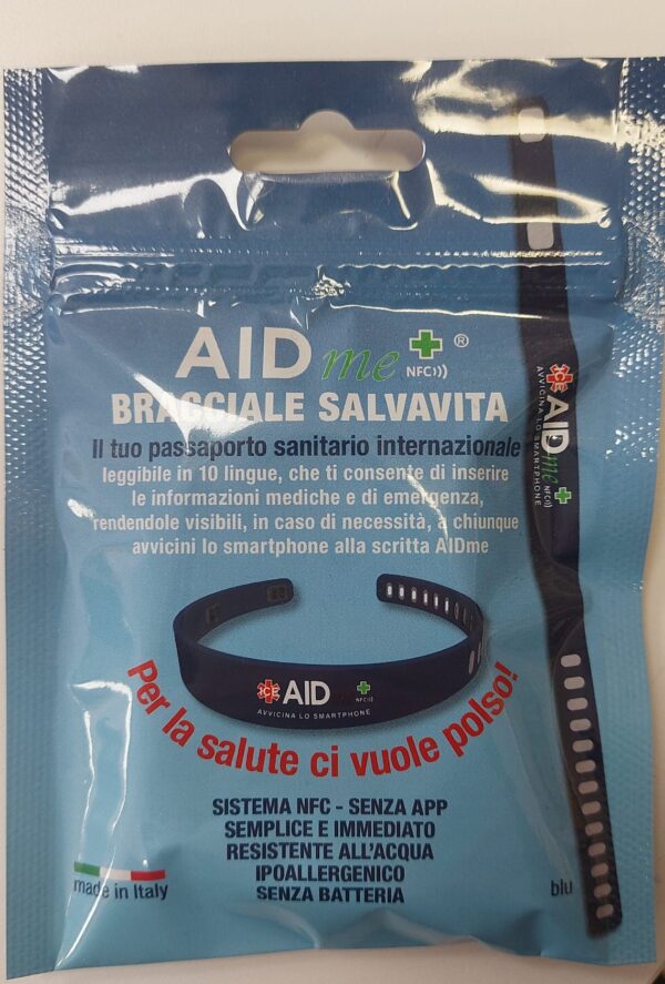 AID: BRACCIALETTO SALVAVITA BLU
