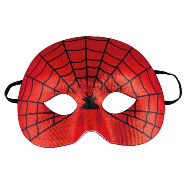 CARNEVALE: MASCHERA FACCIALE STOFFA SPIDERMAN