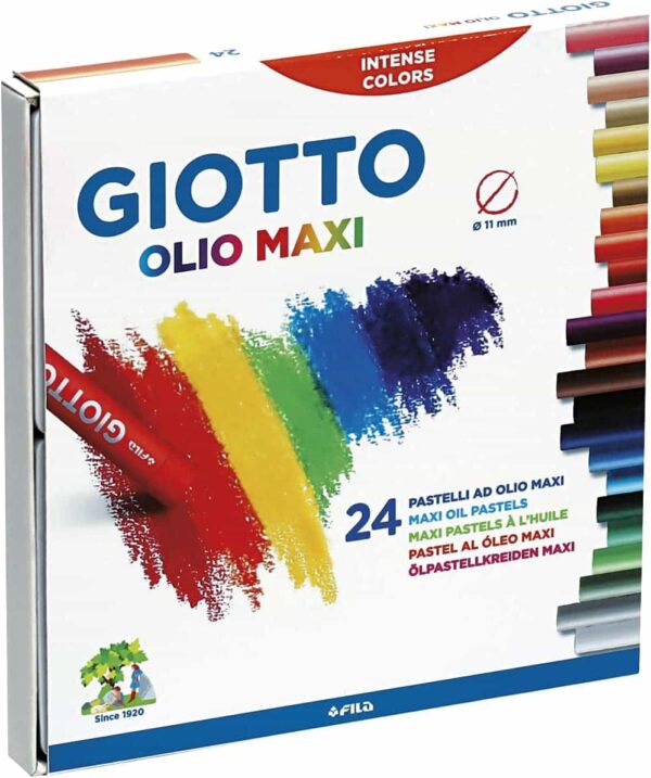 GIOTTO: COLORI A OLIO MAXI PASTELLI - ASSORTITI PZ. 24