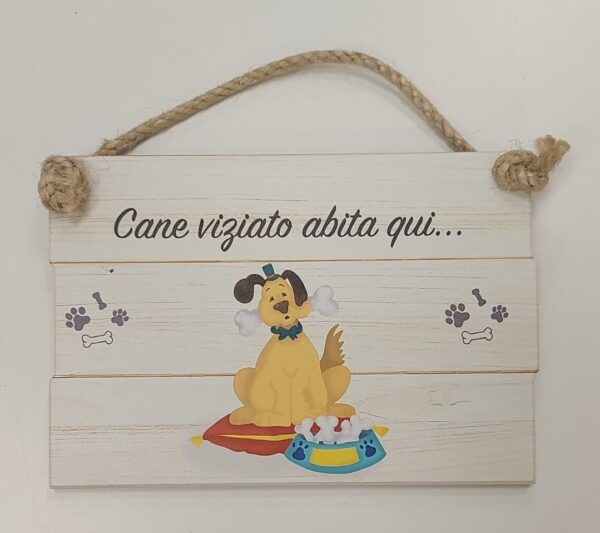 TARGA DA APPENDERE CANE VIZIATO (JW4010-21)