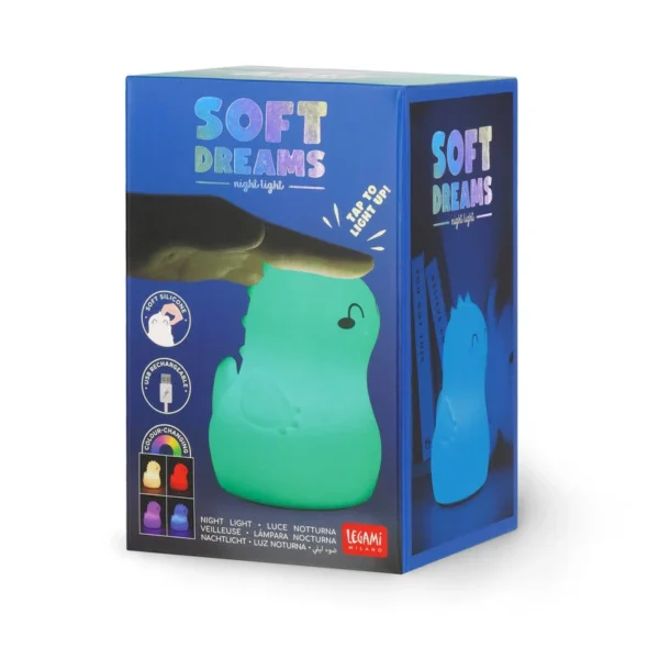 Luce Notturna Ricaricabile - Soft Dreams - DINOSAURO (NLS0002) - immagine 2